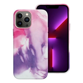 Magsafe Кожен Калъф за iPhone 13 Pro Max, Forcell Leather Splash Case, Розов