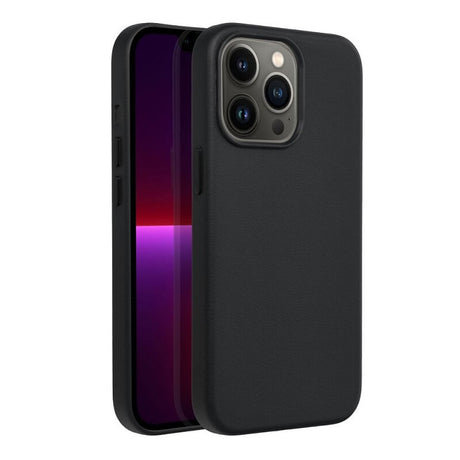 Magsafe Кожен Калъф за iPhone 13 Pro, Forcell Leather Case, Черен (2)