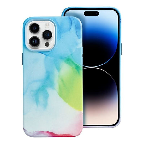Magsafe Кожен Калъф за iPhone 13 Pro, Forcell Leather Splash Case, Син