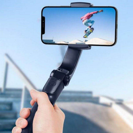 Блутут Селфи Стик с Трипод и Стабилизация, Spigen Wireless Gimbal, Черен (3)