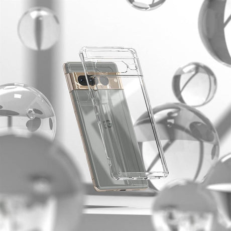 Противоударен Хибриден Калъф за Google Pixel 7 Pro, Ringke Fusion Case, Прозрачен (4)