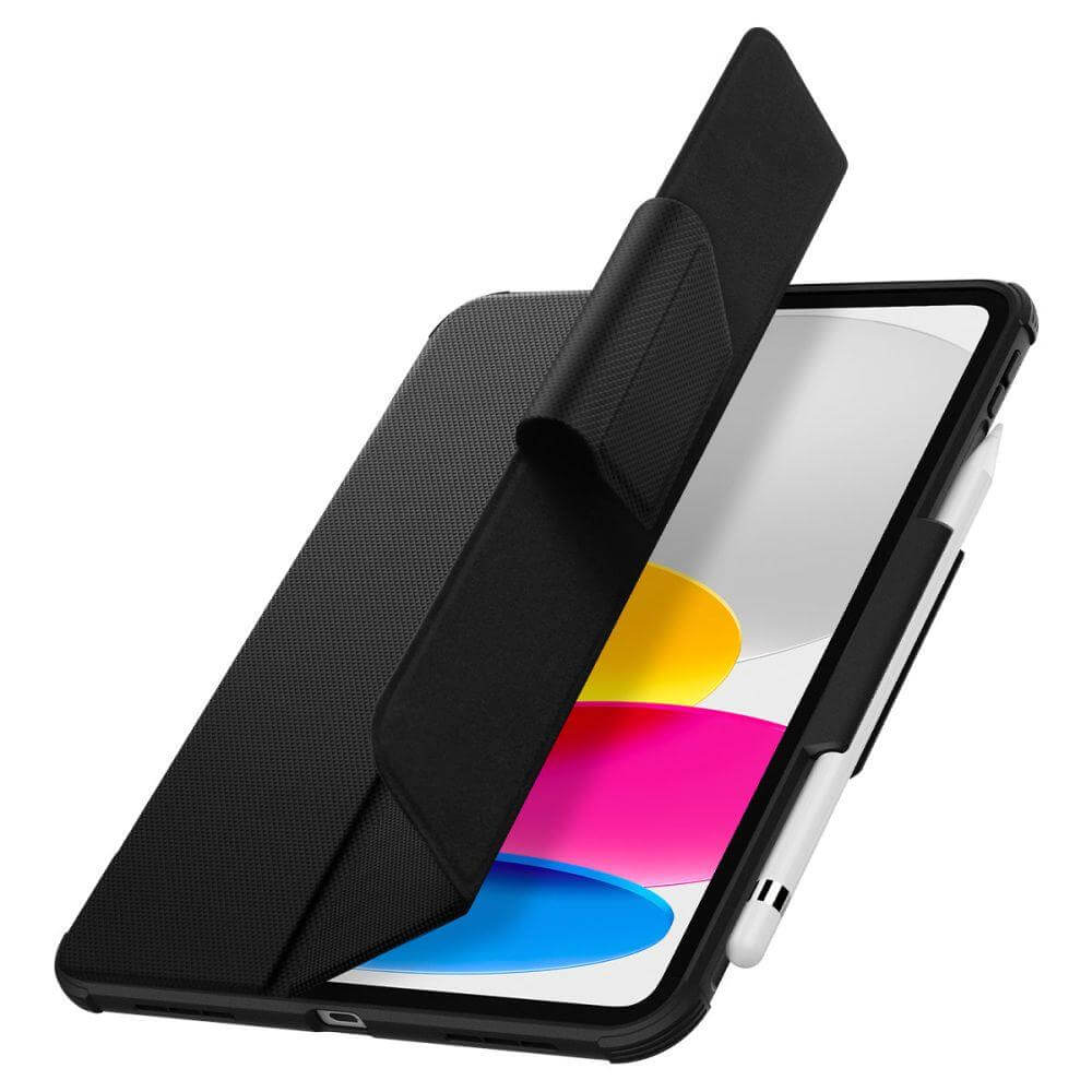Противоударен Калъф за iPad 11th 2025 A16/ 10th 2022, Spigen Rugged Armor Pro Case, Черен (7)