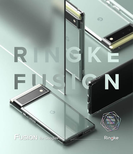 Противоударен Хибриден Калъф за Google Pixel 6, Ringke Fusion Case, Прозрачен (3)