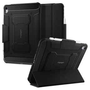 Противоударен Калъф за iPad 11th 2025 A16/ 10th 2022, Spigen Rugged Armor Pro Case, Черен