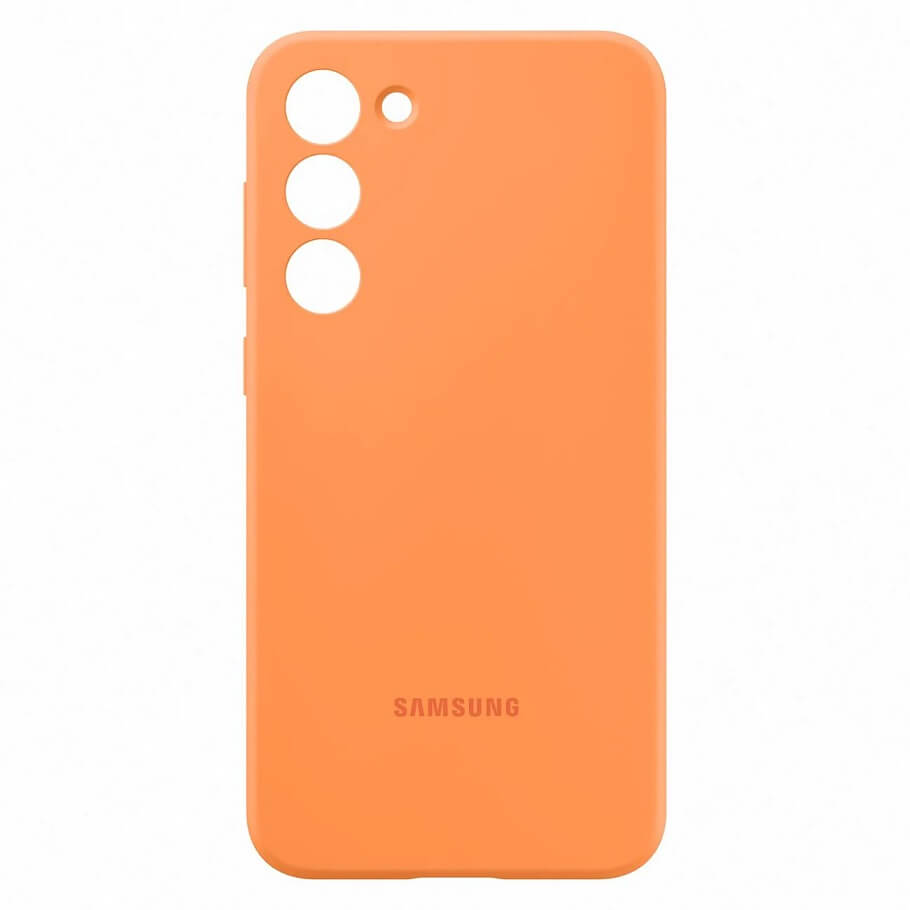 Оригинален Силиконов Калъф за Samsung S23 Plus, Silicone Cover Case EF-PS916TOEGWW, Оранжев (4)