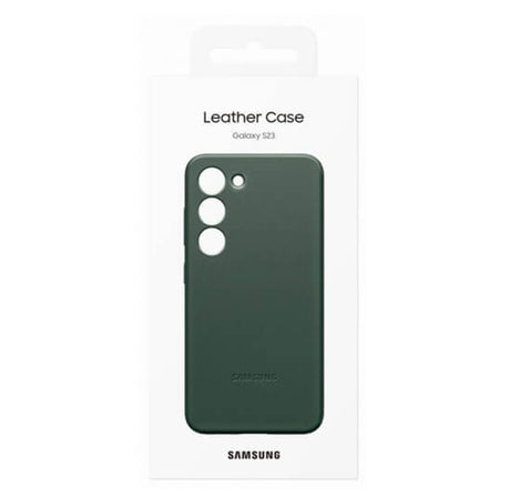 Оригинален Кожен Калъф за Samsung S23 Plus, Leather Cover Case EF-VS916LGEGWW, Зелен (5)