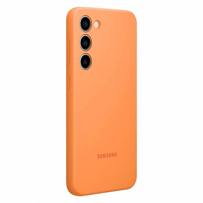 Оригинален Силиконов Калъф за Samsung S23 Plus, Silicone Cover Case EF-PS916TOEGWW, Оранжев (3)