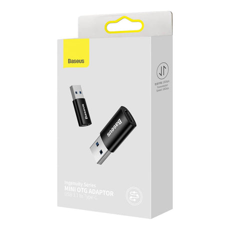 USB-C Преход/Адаптер, Baseus Ingenuity USB-C to USB-A 3.1 OTG, Черен (9)