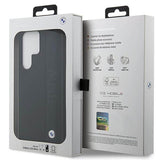 Луксозен Калъф за Samsung S23 Ultra, BMW Leather Textured & Stripe Case, Черен (6)