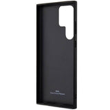 Луксозен Калъф за Samsung S23 Ultra, BMW Leather Textured & Stripe Case, Черен (5)