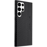 Карбонов Калъф за Samsung S23 Ultra, Mercedes AMG Stripe&Embossed Case, Черен (4)