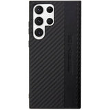 Карбонов Калъф за Samsung S23 Ultra, Mercedes AMG Stripe&Embossed Case, Черен (3)