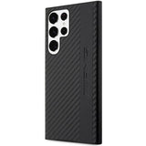 Карбонов Калъф за Samsung S23 Ultra, Mercedes AMG Stripe&Embossed Case, Черен (2)