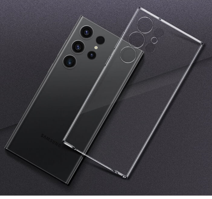 Оригинален Твърд Калъф за Samsung S23 Ultra Clear Cover Case EF-QS918CTEGWW, Прозрачен (3)