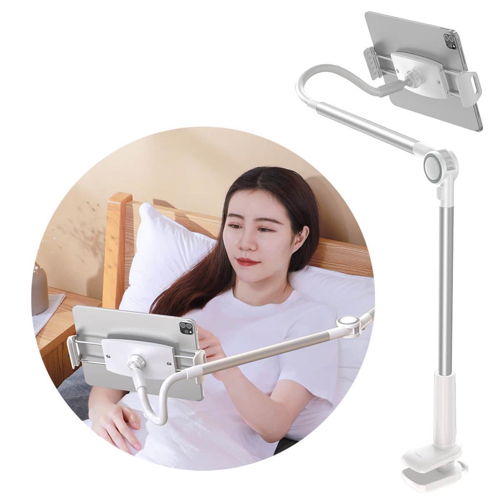 Подвижна Стойка за Таблети и Смартфони, Baseus Adjustment Holder, Бял (2)