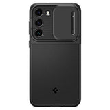 Калъф с Камерен Предпазител за Samsung S23 Plus, Spigen Optik Armor Case, Черен