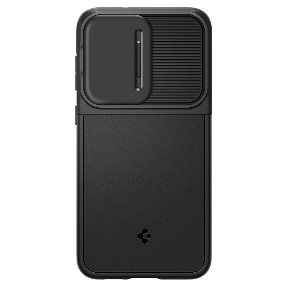 Калъф с Камерен Предпазител за Samsung S23 Plus, Spigen Optik Armor Case, Черен (3)