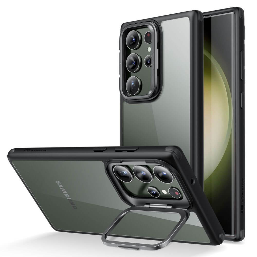 Калъф с Поставка за Samsung S23 Ultra, ESR Classic Hybrid Kickstand Case, Черен