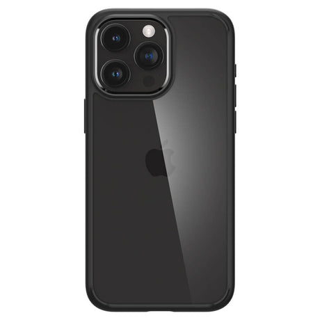 Противоударен Калъф за iPhone 15 Pro, Spigen Ultra Hybrid Case, Черен (2)