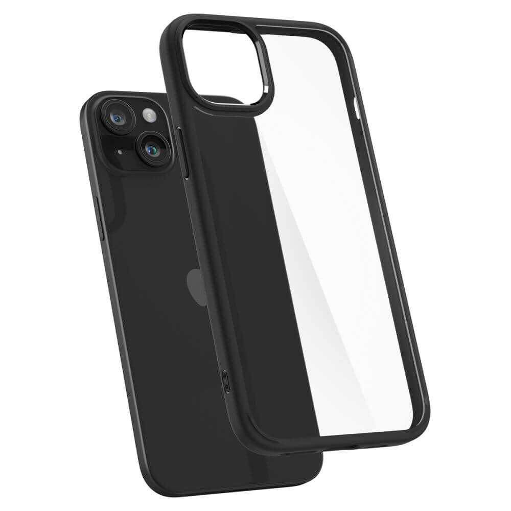 Противоударен Калъф за iPhone 15, Spigen Ultra Hybrid Case, Черен (4)