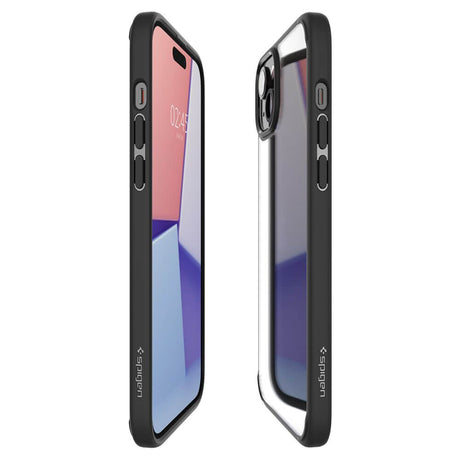 Противоударен Калъф за iPhone 15, Spigen Ultra Hybrid Case, Черен (6)