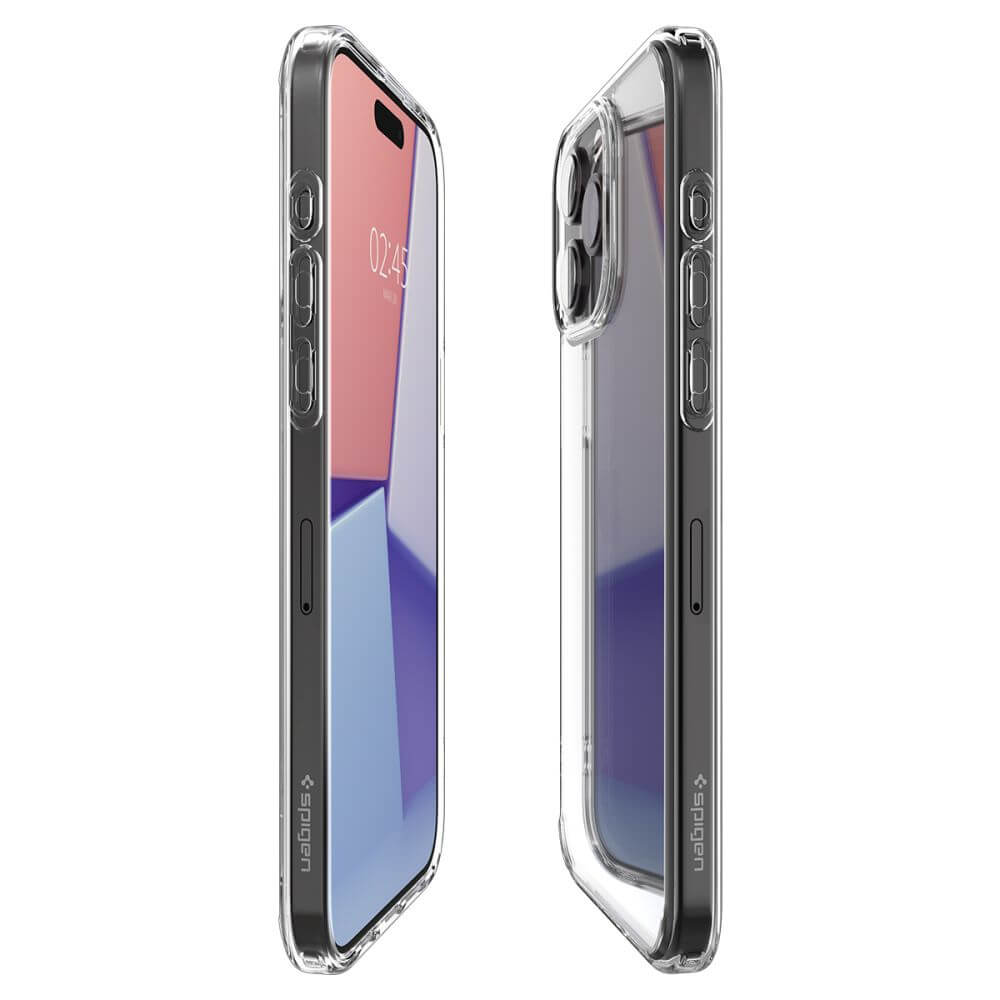 Противоударен Калъф за iPhone 15 Pro, Spigen Ultra Hybrid Case, Прозрачен (6)