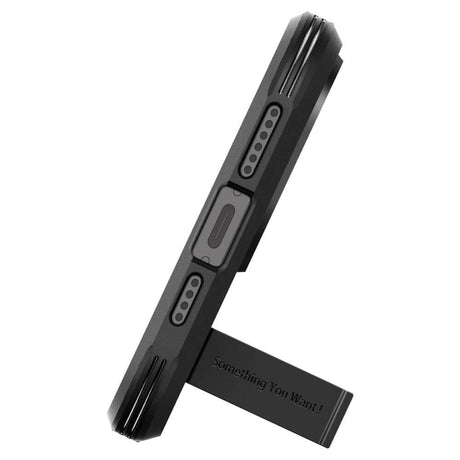 MagSafe Противоударен Калъф за iPhone 15 Pro Max, Spigen Tough Armor Case, Черен (4)
