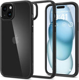 Противоударен Калъф за iPhone 15, Spigen Ultra Hybrid Case, Черен (2)