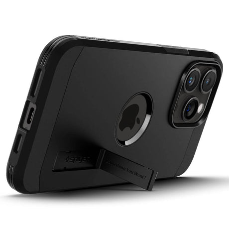 MagSafe Противоударен Калъф за iPhone 15 Pro, Spigen Tough Armor Case, Черен (5)