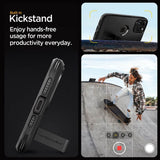 MagSafe Противоударен Калъф за iPhone 15 Pro, Spigen Tough Armor Case, Черен (8)