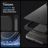 Противоударен Калъф за iPhone 15 Pro Max, Spigen Thin Fit Case, Черен (9)