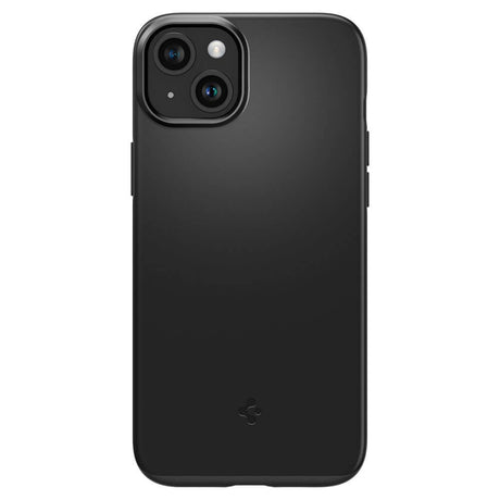 Противоударен Калъф за iPhone 15, Spigen Thin Fit Case, Черен (2)