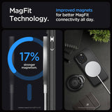 Magsafe Противоударен Калъф за iPhone 15 Pro Max, Spigen Mag Armor Case, Черен (6)