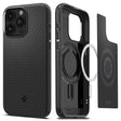 Magsafe Противоударен Калъф за iPhone 15 Pro Max, Spigen Mag Armor Case, Черен