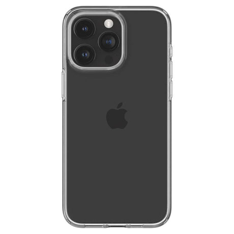 Противоударен Силиконов Калъф за iPhone 15 Pro Max, Spigen Liquid Crystal Case, Прозрачен (7)