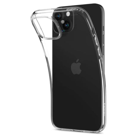 Противоударен Силиконов Калъф за iPhone 15 Plus, Spigen Liquid Crystal Case, Прозрачен (4)