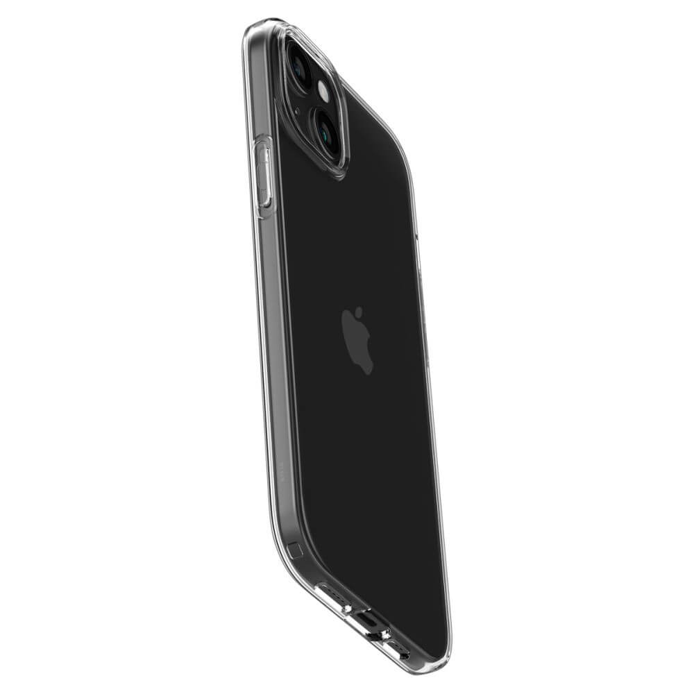 Противоударен Силиконов Калъф за iPhone 15 Plus, Spigen Liquid Crystal Case, Прозрачен (6)