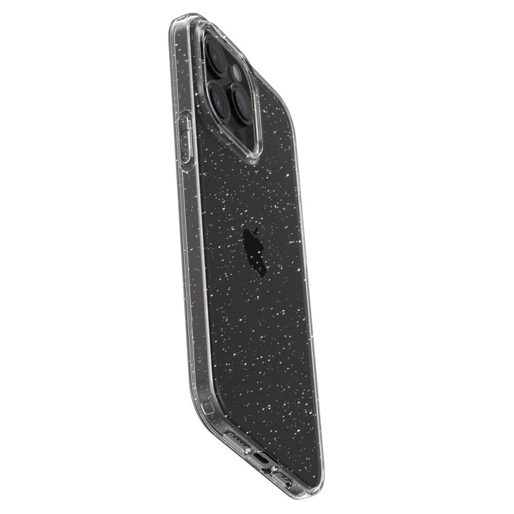 Блестящ Калъф за iPhone 15 Pro, Spigen Liquid Crystal Glitter Case, Прозрачен (4)