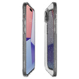 Блестящ Калъф за iPhone 15, Spigen Liquid Crystal Glitter Case, Прозрачен (7)