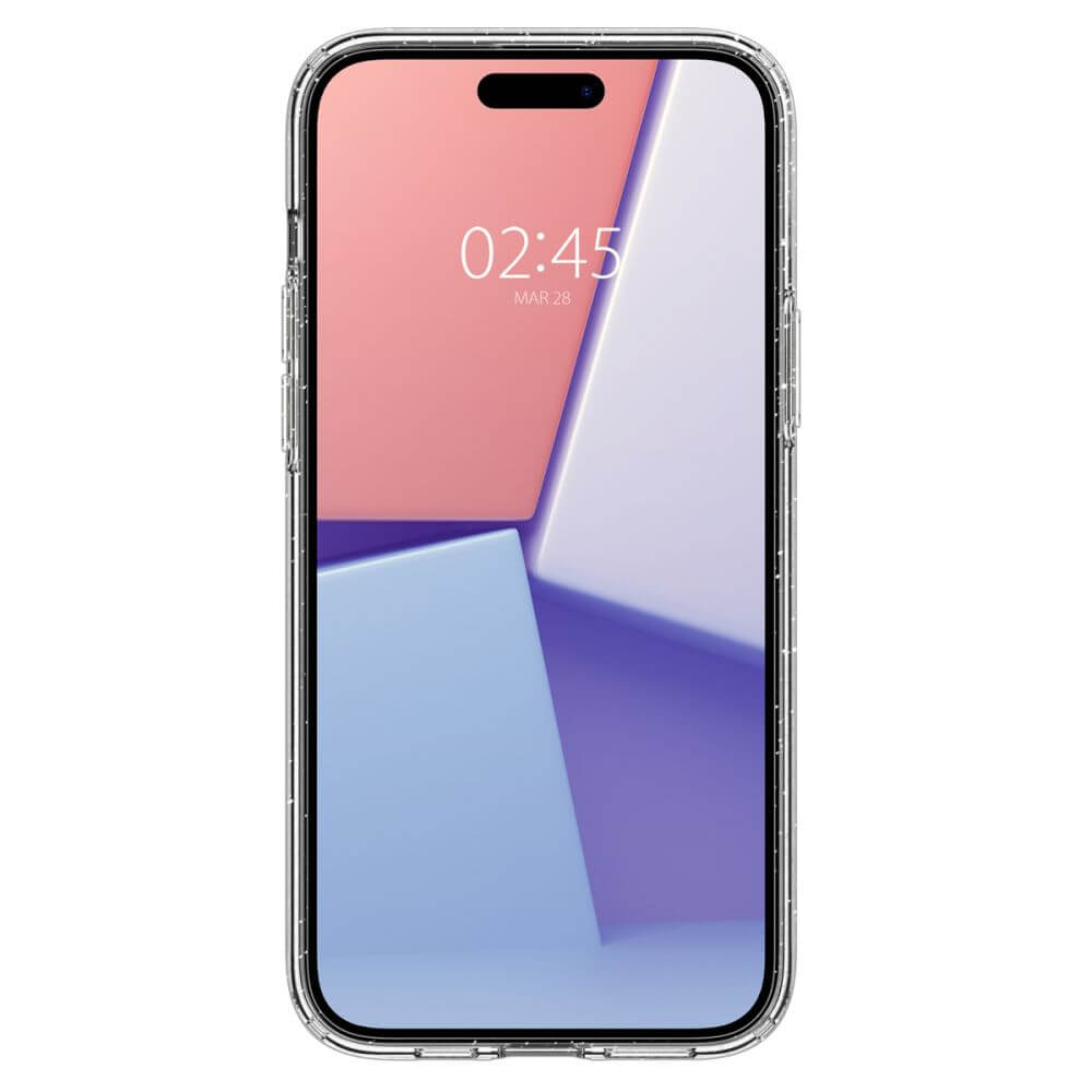 Блестящ Калъф за iPhone 15, Spigen Liquid Crystal Glitter Case, Прозрачен (3)