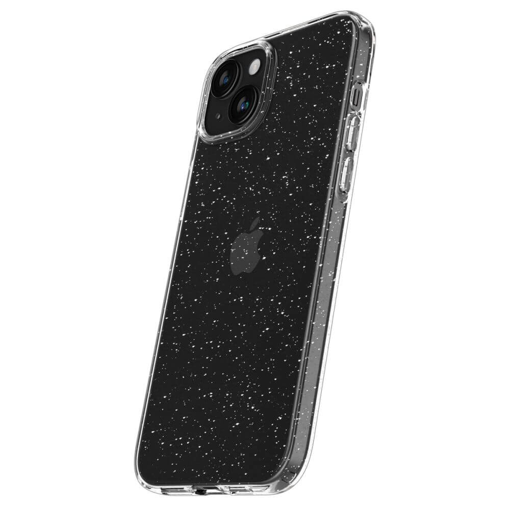 Блестящ Калъф за iPhone 15, Spigen Liquid Crystal Glitter Case, Прозрачен (6)