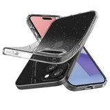Блестящ Калъф за iPhone 15, Spigen Liquid Crystal Glitter Case, Прозрачен (5)