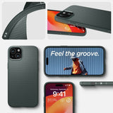 Противоударен Калъф за iPhone 15, Spigen Liquid Air Case, Зелен (8)