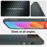 Противоударен Калъф за iPhone 15, Spigen Liquid Air Case, Зелен (7)