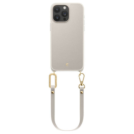 Magsafe Кожен Калъф за iPhone 15 Pro, Spigen Cyrill Classic Charm, Бежов (2)
