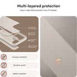 Magsafe Кожен Калъф за iPhone 15 Pro, Spigen Cyrill Classic Charm, Бежов (9)