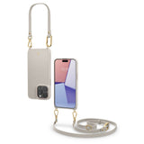 Magsafe Кожен Калъф с Връзки за iPhone 15 Pro Max, Spigen Cyrill Classic Charm, Бежов (6)