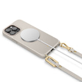 Magsafe Кожен Калъф с Връзки за iPhone 15 Pro Max, Spigen Cyrill Classic Charm, Бежов (5)