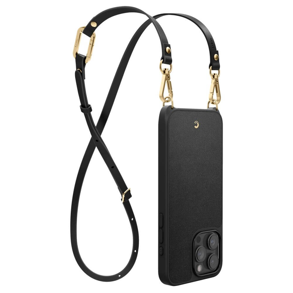 Magsafe Кожен Калъф за iPhone 15 Pro Max, Spigen Cyrill Classic Charm, Черен (2)