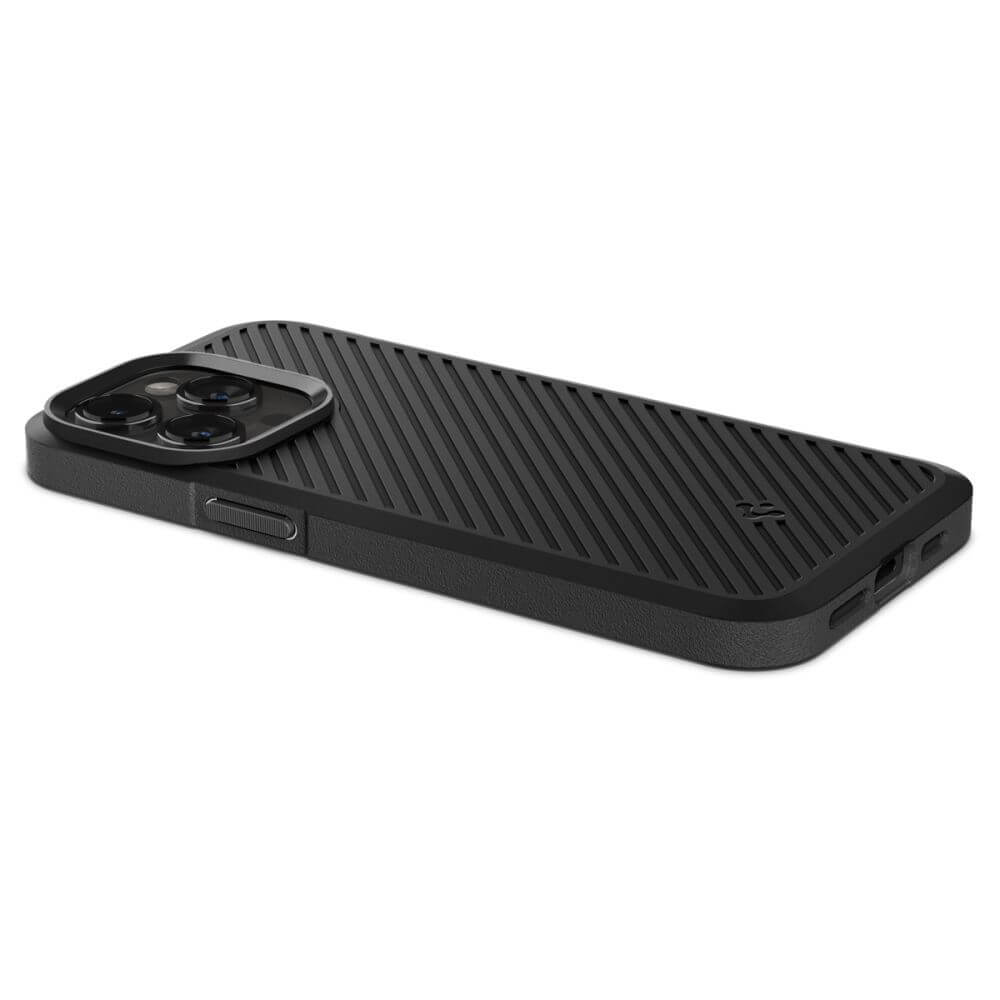 Противоударен Силиконов Калъф за iPhone 15 Pro, Spigen Core Armor Case, Черен (4)